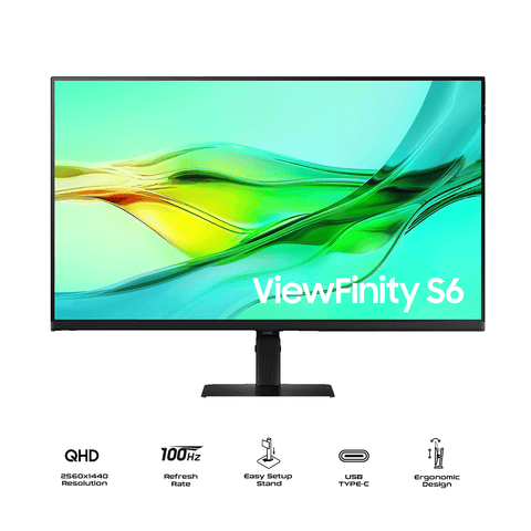 Samsung ViewFinity LS32D604UAEXXP 32" QHD (2560x1440) 100Hz 5ms HDR10 IPS Flat Monitor