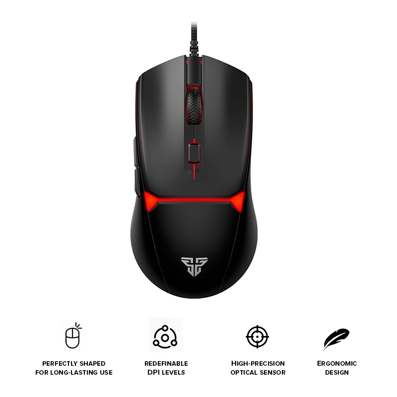 Fantech VX7V2 Crypto II Wired Gaming Mouse Black
