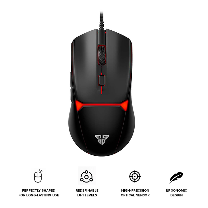 Fantech VX7V2 Crypto II Wired Gaming Mouse Black