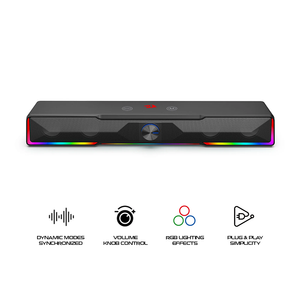 Redragon Catnonn Bluetooth/Wired Soundbar Speacker Black (GS516)