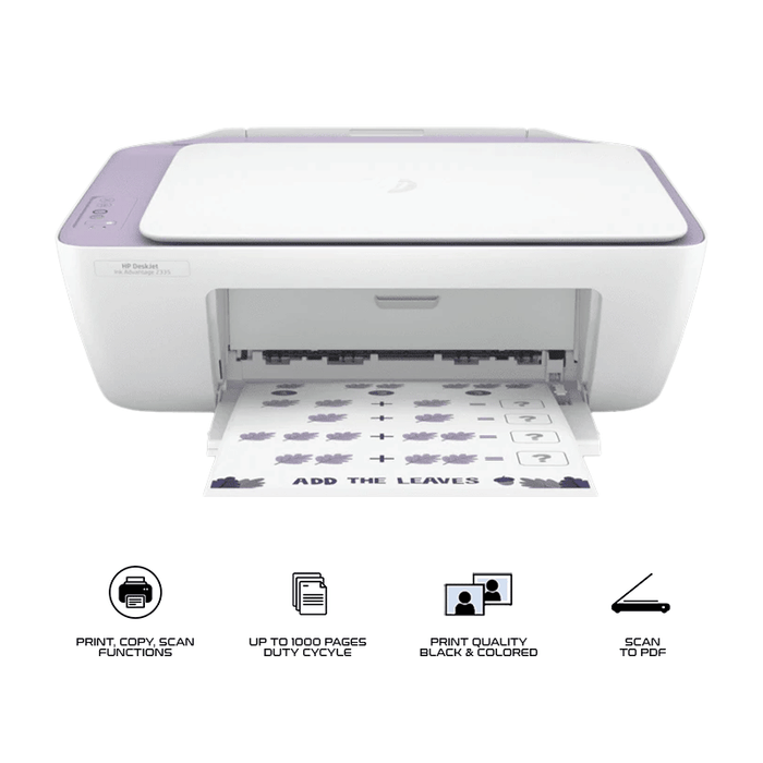 HP Deskjet Ink Advantage 2335 All In One Inkjet Printer (Lavander)