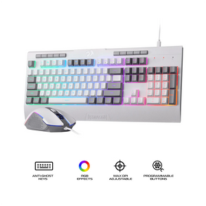 Redragon s151W Combo 2in1 Gaming Keyboard & Mouse White