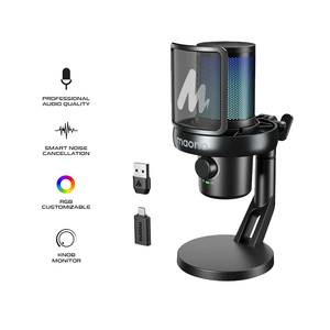 Maono DM40S PRO Wireless Condenser Microphone Black