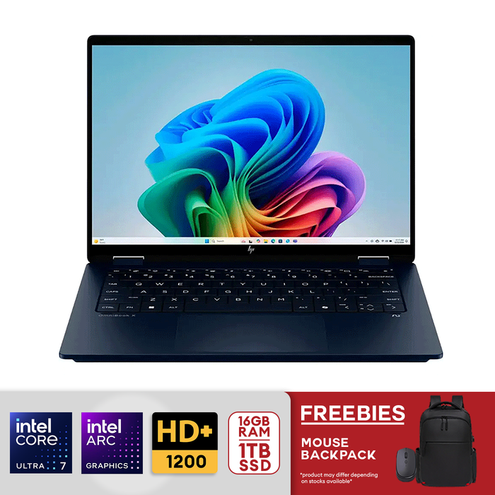 HP OmniBook X Flip 14" 2K Touch-Screen 2-in-1 Copilot+ PC Intel Core Ultra 7-256V 16GB LPDDR5 1TB SSD PCIe 4.0 Intel Arc Graphics Atmospheric Blue