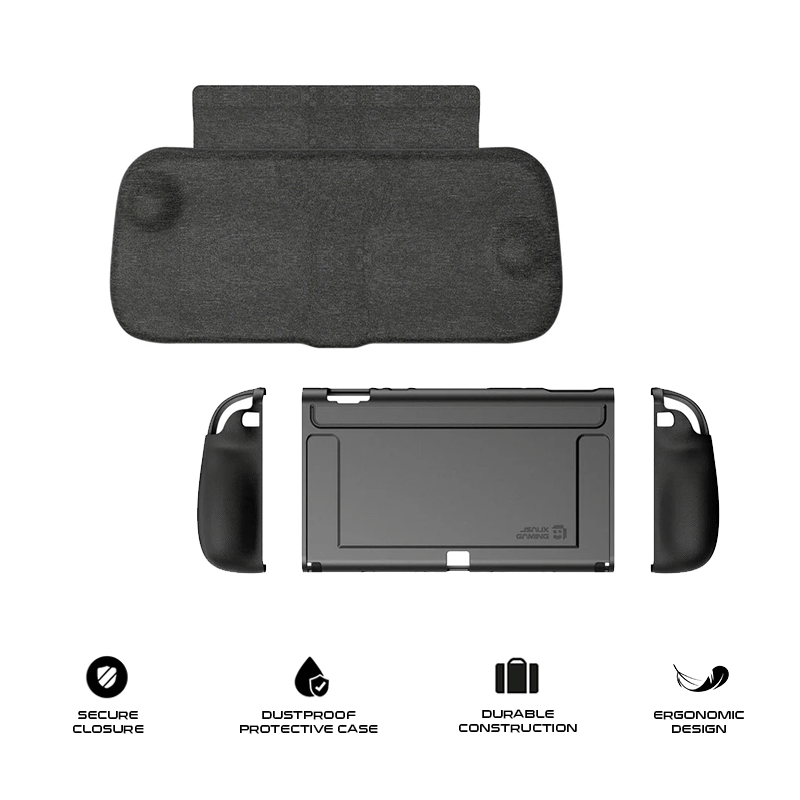 JSAUX EveryDay Case with Travel Cover for Nintendo Switch 2 Black PC0123C