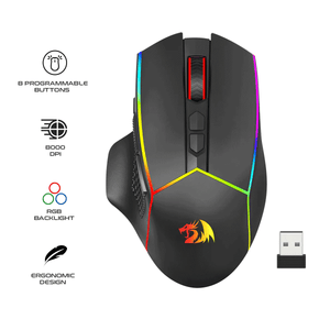 Redragon Axe RGB Wireless Gaming Mouse (M814RGB-PRO)