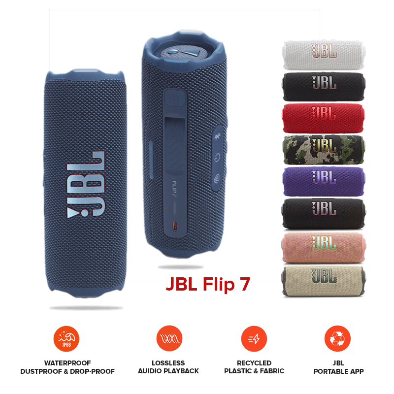 JBL Flip 7 Portable Waterproof & Drop-Proof Speaker