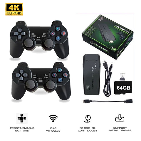 M8 Game Console 4K HD Built-in 20,000 Retro Games with 2 Controller