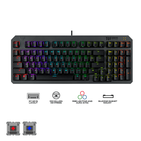 Asus TUF K3 Gen II RA07 RGB IP57 Wired Optical Mechanical Gaming Keyboard