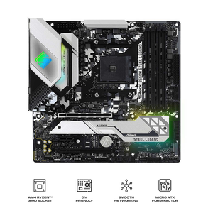 ASRock B550M Steel Legend Socket AM4 microATX AMD Motherboard