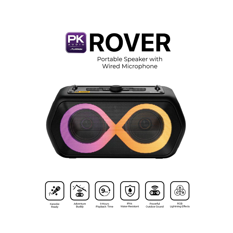 Platinum Karaoke Rover Portable Bluetooth Speaker