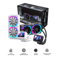 Lovingcool DP-240-02 40mm ARGB AIO Liquid CPU Cooler with LCD Screen (DP-B240 DP-W240)