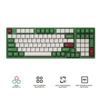 Akko Matcha Red Bean 3098B Plus Multi-Mode Hot-Swappable Mechanical Keyboard