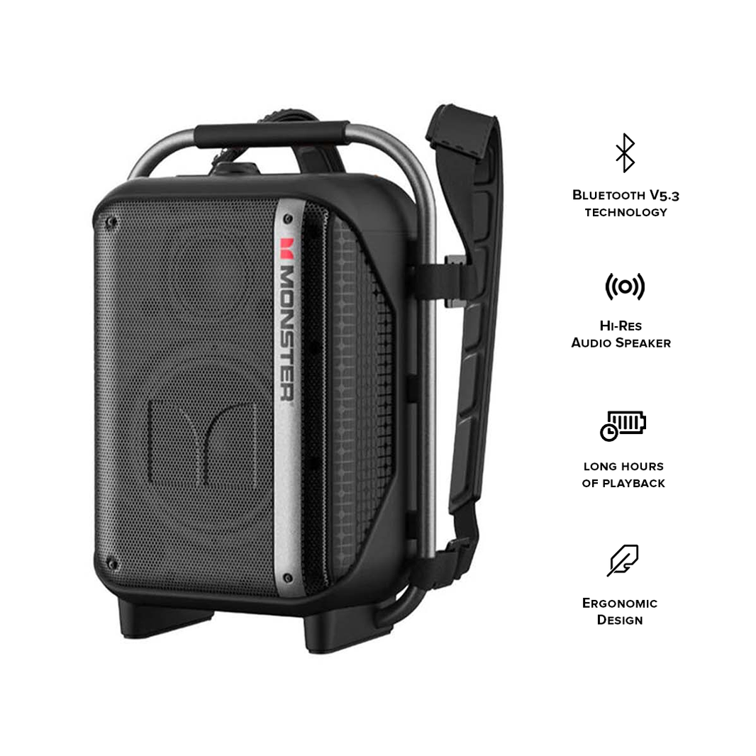 Monster Traveler High Power Backpack Speaker MS22142