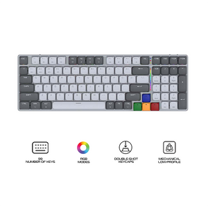 Fantech MK916 Super Maxfit Air99 Low Profile Gaming Keyboard Grey