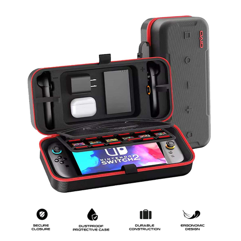 OIVO Carrying Case for Nintendo Switch 2 / Switch OLED (Black/Red) (IV-SW288)