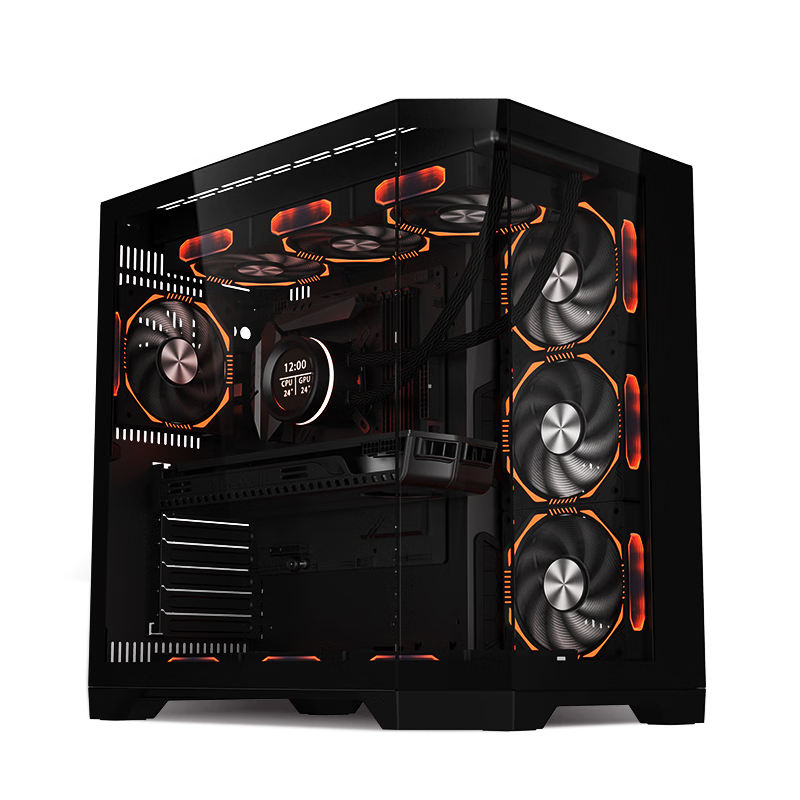 Lovingcool LC-HXZ Mid Tower ATX/M-ATX/ITX PC Case (Black)