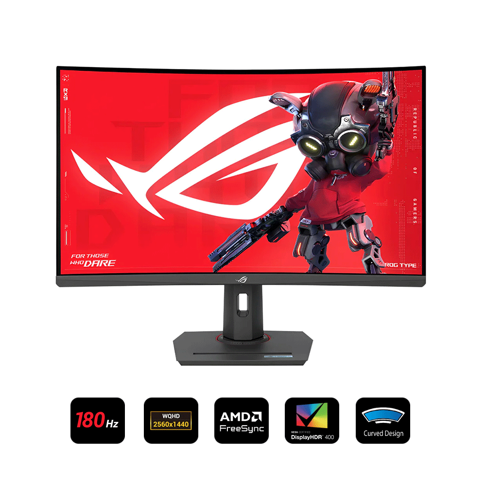 Asus ROG Strix XG32WCS 32" QHD (2560x1440) 180Hz VA Curved Gaming Monitor