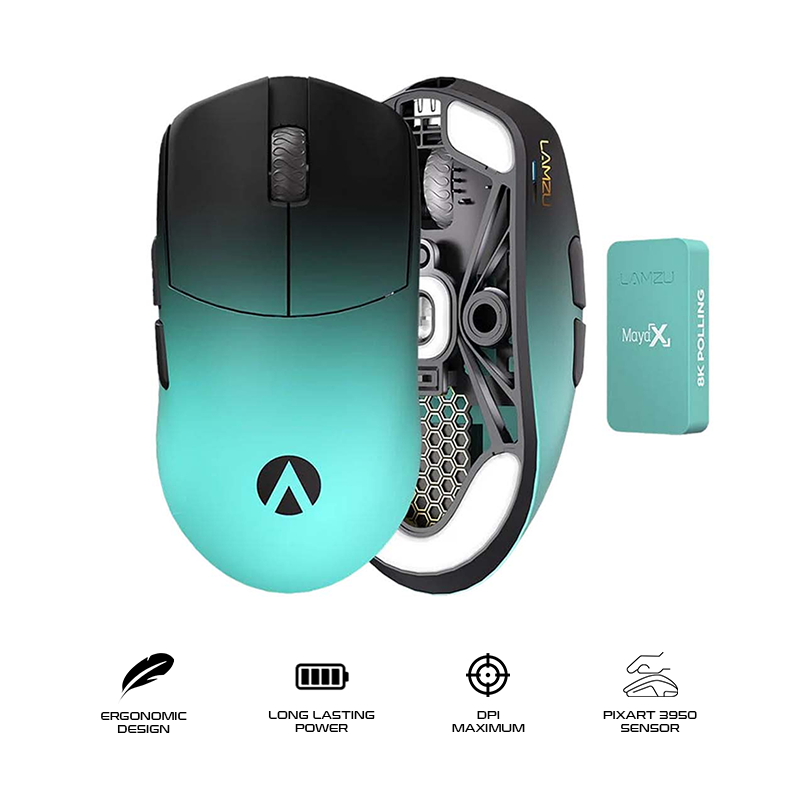 Lamzu Maya X Superlight 8K Wireless Gaming Mouse Aimlab Edition