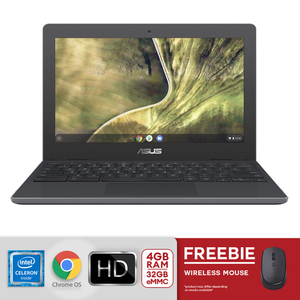 Asus 11.6" HD Laptop Celeron N4020 4gb/32gb eMMC C204MA-YB02-GR Dark Gray