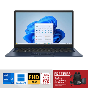 ASUS Vivobook 14 14" FHD Intel Core i7-1355U 12GB RAM / 512GB SSD (X1404V) Win 11 Quiet Blue