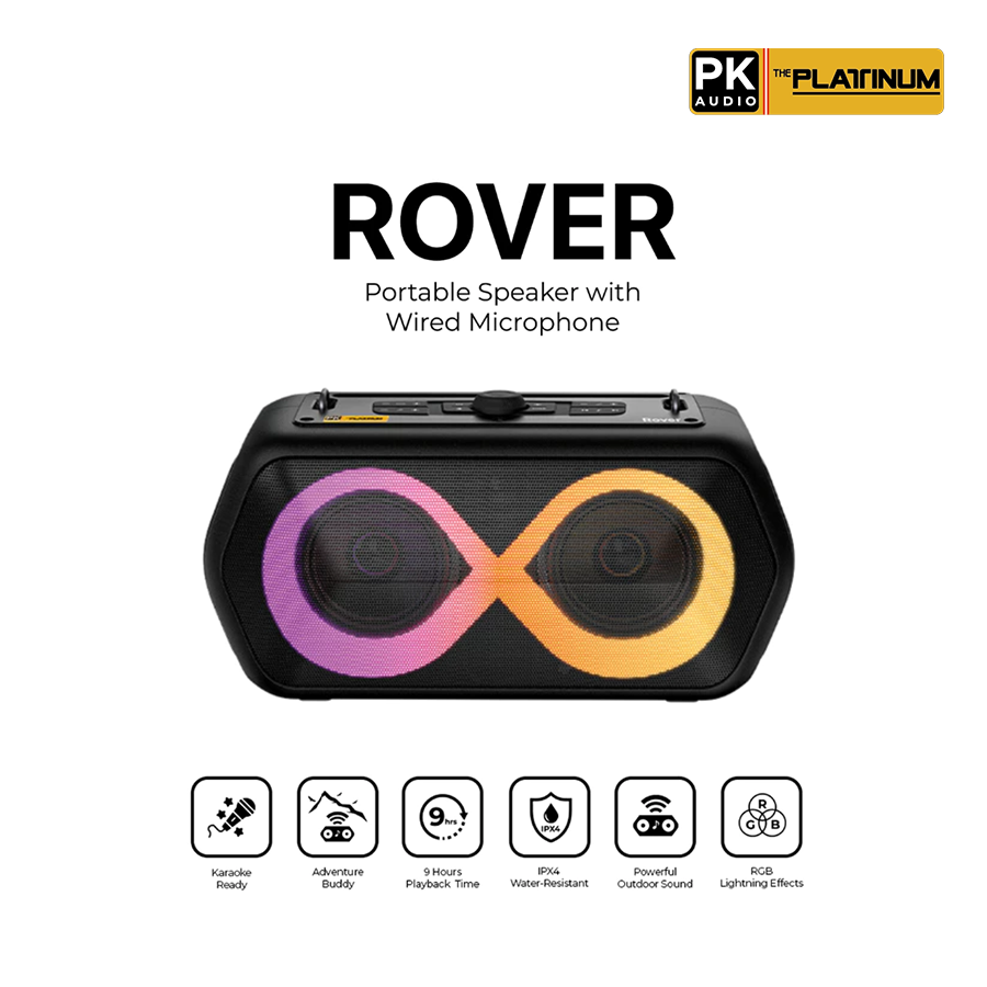 Platinum Karaoke Rover Portable Bluetooth Speaker