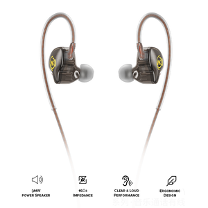 Wekome Wired Earphone Plug 3.5mm Black - YC08