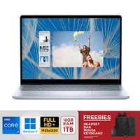 Dell Inspiron 14" FHD+ 2-in-1 Intel Core 7 150U 16GB DDR5 RAM 1TB SSD Intel Graphics Win 11 Ice Blue