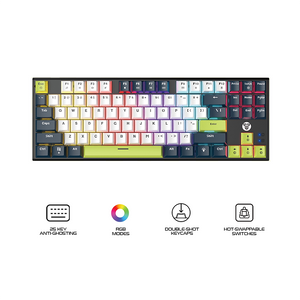 Fantech MK877S ATOM87S Mori Edition Mechanical Gaming Keyboard White