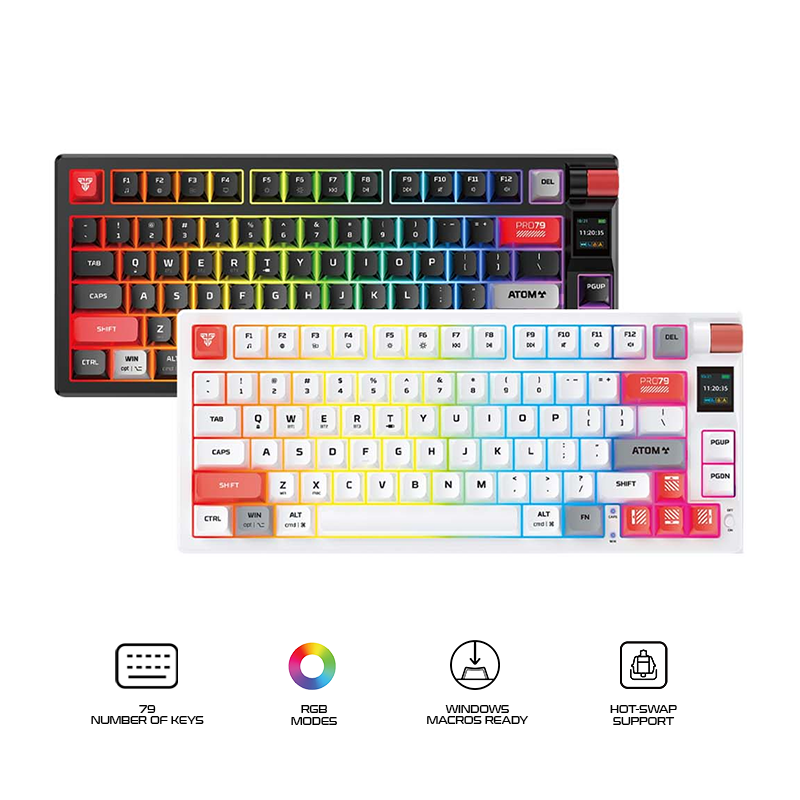 Fantech MK917 Atom Pro79 Tri-mode Wireless Gaming Keyboard