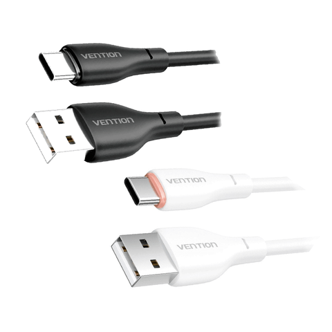 VENTION USB 2.0 A Male to C Male 3A Cable 1M TPE Type [H25BF] [H25WF]