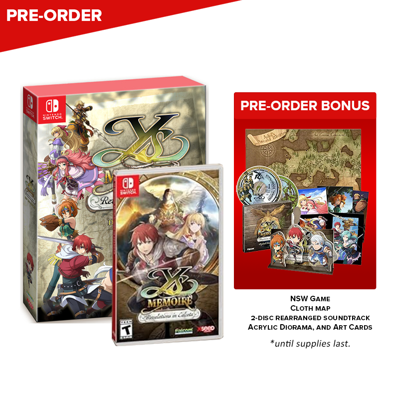 [PRE-ORDER ] Nintendo Switch YS Memoire: Revelations in Celceta Day 1 Edition (US)