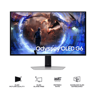 Samsung Odyssey G6 LS27DG602SEXXP 27" OLED QHD (2560x1440) 360Hz Gaming Monitor