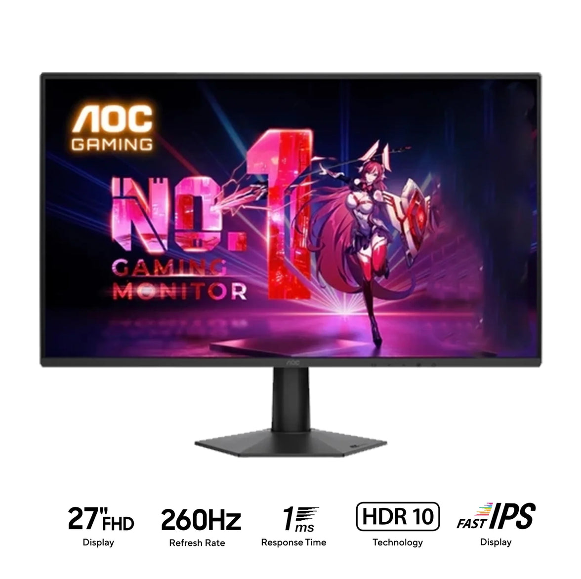 AOC 27G50Z 27"FHD (1920x1040) 260Hz IPS Gaming Monitor