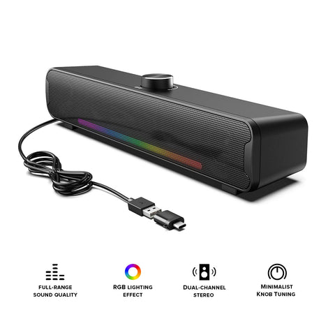 ONIKUMA L16 Bluetooth Speaker with RGB Light