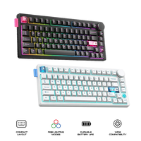Onikuma MT706 Tri-Mode RGB 81 Keys Mechanical Keyboard
