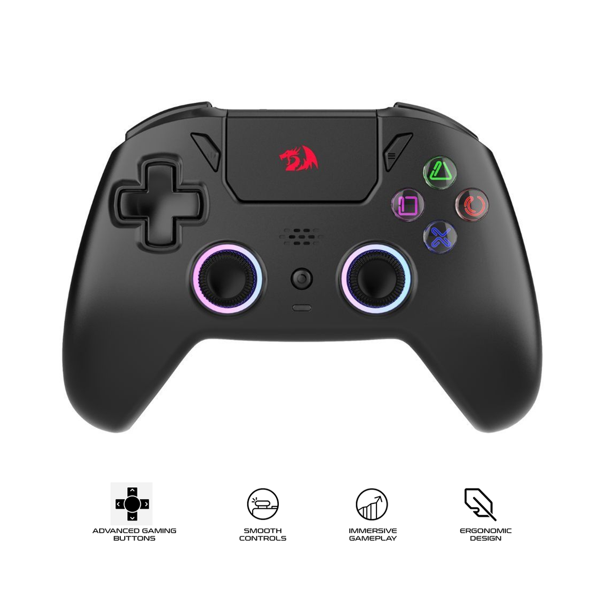 Redragon Darkflame Wireless GamePad Black (G820)