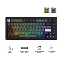 Akko Black & Silver 5075B Plus Multi-Modes Hot-Swappable Mechanical Keyboard
