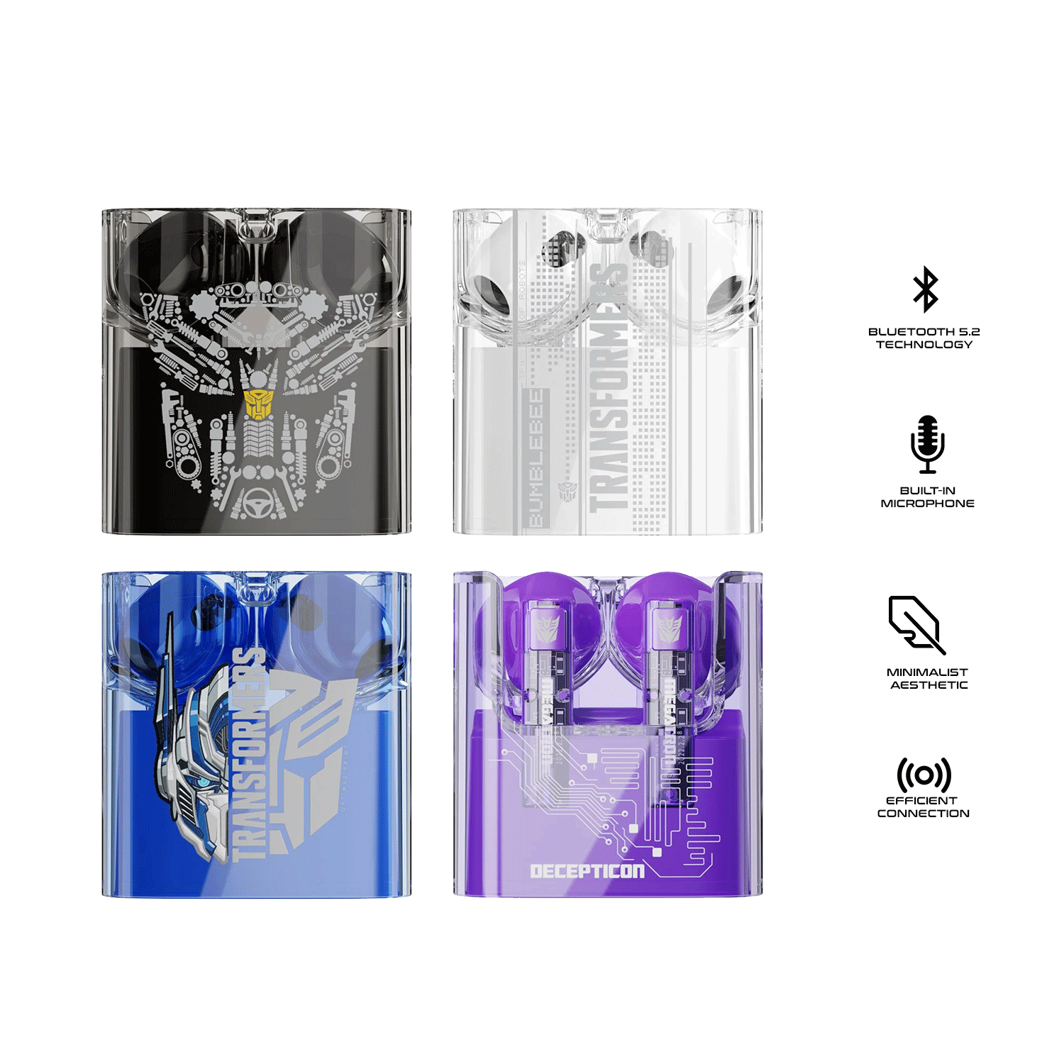 Transformers TF-T08 Wireless Earphone Smart Touch - Dual Mode