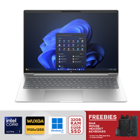 HP ProBook 460 G11 16" WUXGA Notebook Intel Core Ultra 7 - 155U 32GB DDR5 RAM / 512GB PCIe M.2 SSD Intel Graphics Win 11 Pro Pike Silver