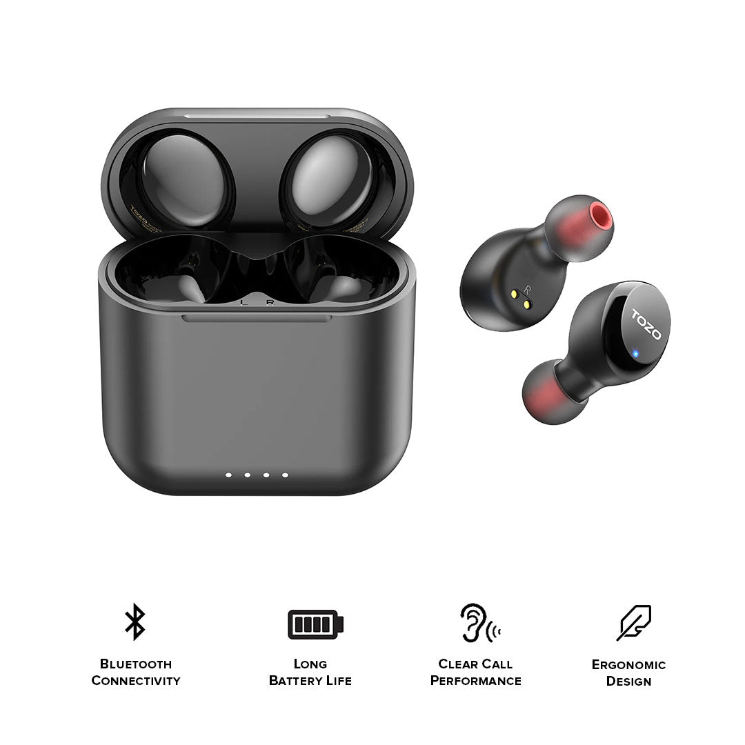 TOZO T6S TWS Earbuds Black