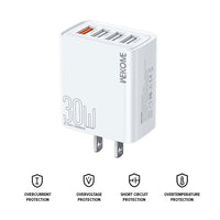 WEKOME Fast Charger 30W 4 PORT A - WP-U62