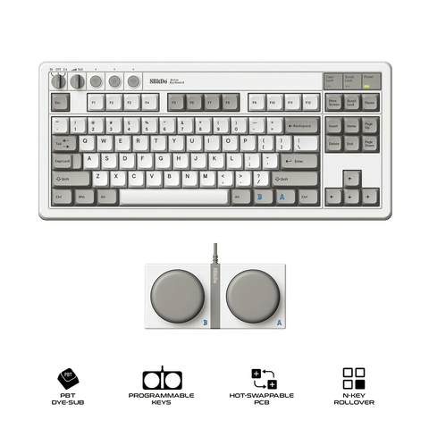 8BitDo Retro Mechanical Keyboard - M Edition [85HE01]