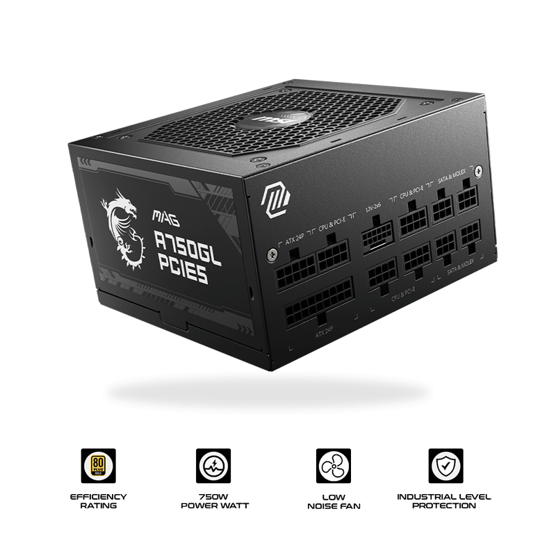 MSI MAG A750GL Gold Full Modular 750W PSU