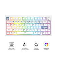 Fantech MK921 MAXFIT8 Tri-Mode Gaming Keyboard Black White Switch