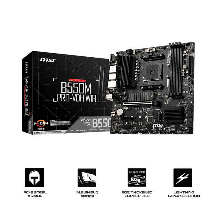 MSI B550M PRO VDH Wifi Motherboard