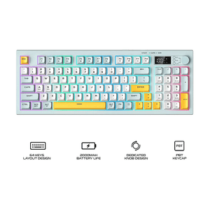 Onikuma G80 94-Key Tri-Mode Membrane Keyboard Blue
