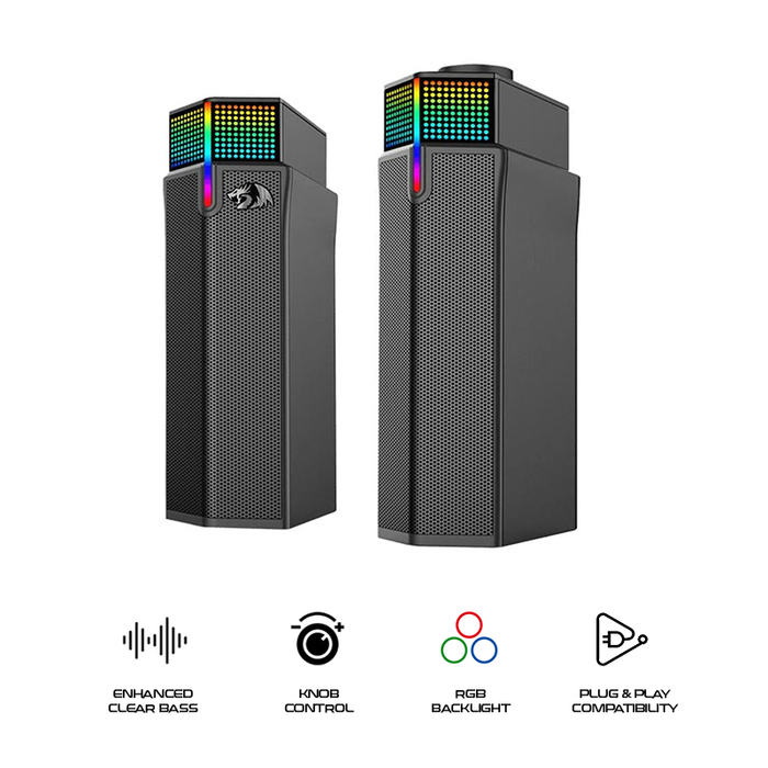 Redragon Yorick RGB Gaming Speaker Soundbar for PC (GS511)