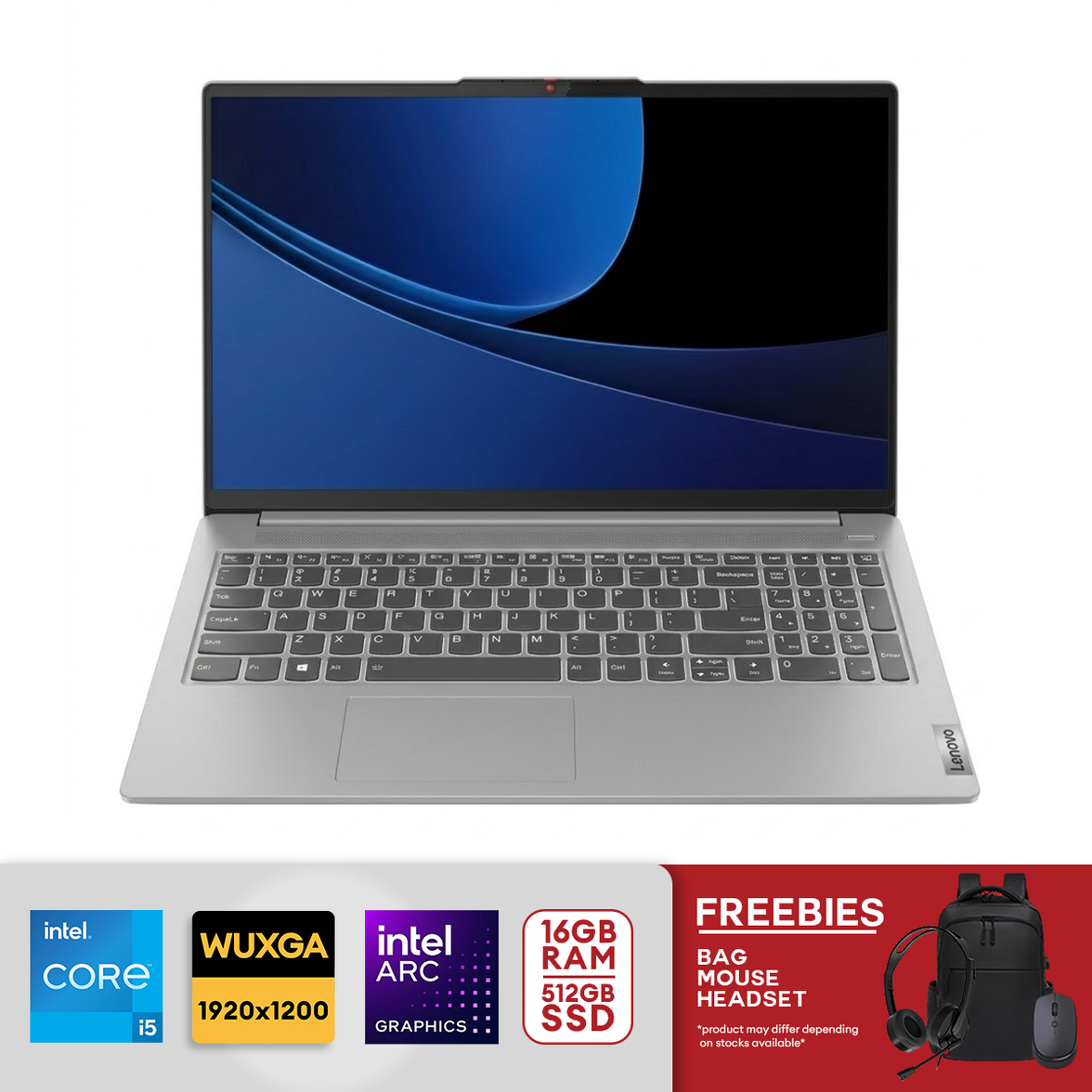 Lenovo IdeaPad Slim 5 16IMH9 WUXGA 16” Intel Core Ultra 5 125H 16GB LPDDR5x RAM 512GB NVMe SSD Intel Arc Graphics FreeDOS Cloud Grey