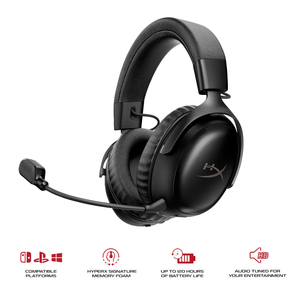 HyperX Cloud III S Wireless Gaming Headset for PC/PS5/PS4/N-Switch/Mobile Black (A59YZAA)